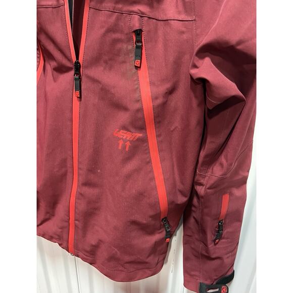 Leatt DBX 5.0 Men’s All Mountain Jacket Medium M Red Waterproof Rain - Picture 6 of 16
